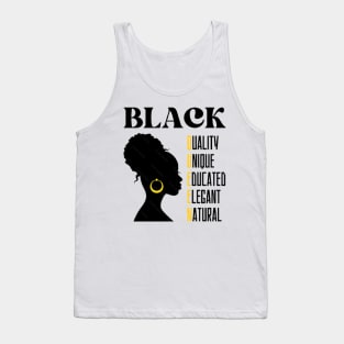 Black Queen, Afro Black Girl Tank Top